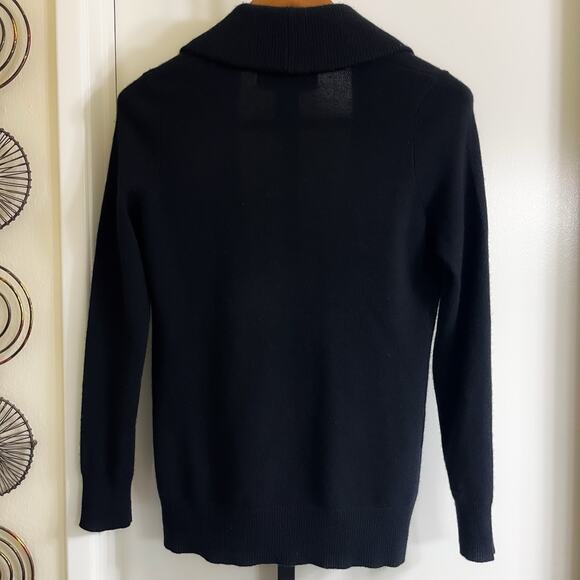 Design History Womens 100% Cashmere Cowl Neck Sweater - Black, Size L - Picture 2 of 4